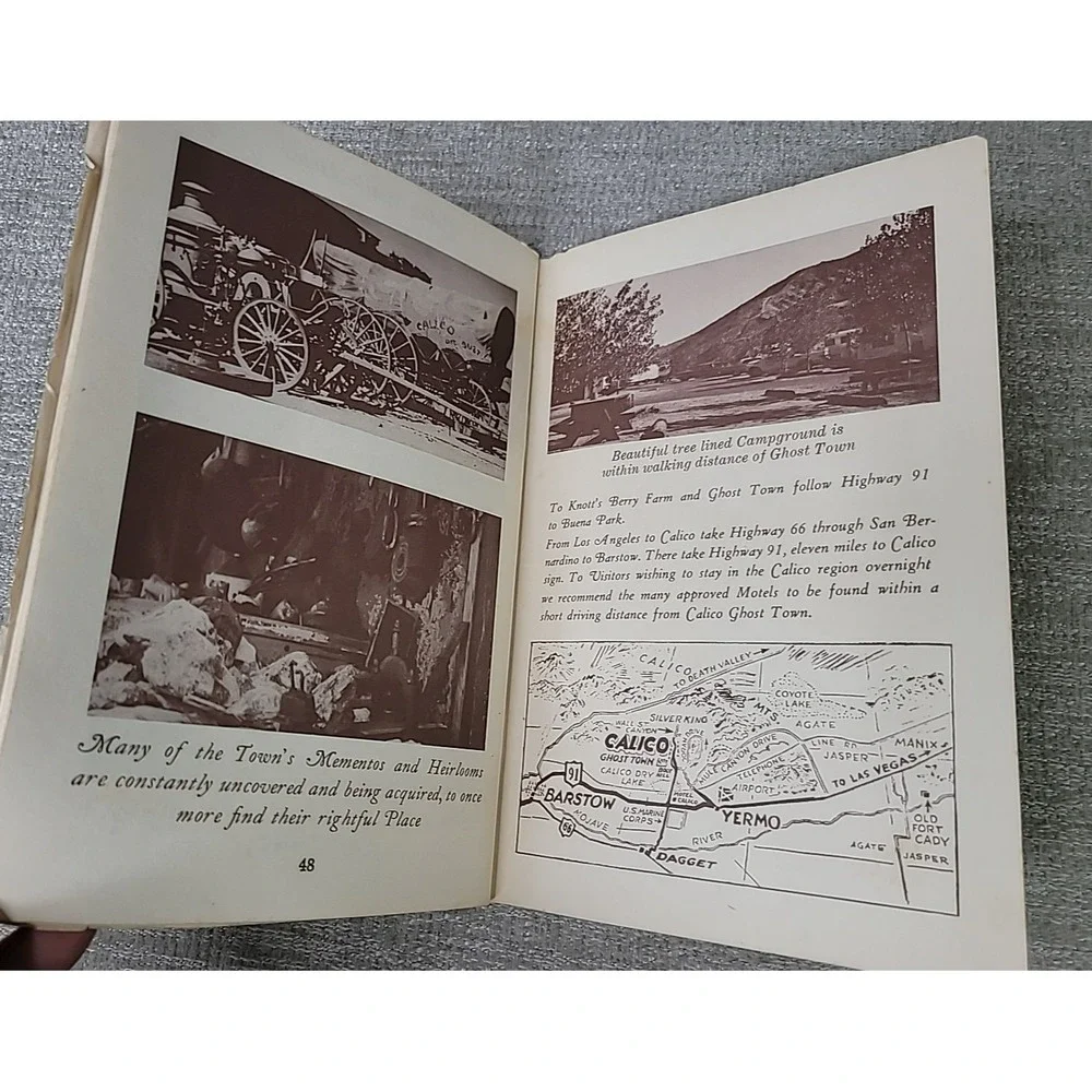 1959 Calico Ghost Town Booklet w MAP So‎ Cal Camp Barstow Knott's Berry Farm